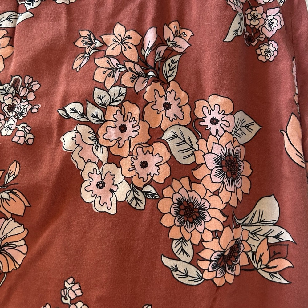 Free People Sunray Sarong Floral Midi Skirt Size 10 - Picture 12 of 12